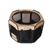 Portable Pet Playpen In Black And Beige Combo Large