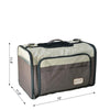 Pet Carrier, Beige & Chocolate