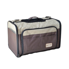 Pet Carrier, Beige & Chocolate