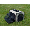 Pet Carrier, Beige & Chocolate