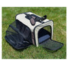 Pet Carrier, Beige & Chocolate