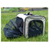 Pet Carrier, Beige & Chocolate