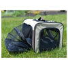 Pet Carrier, Beige & Chocolate