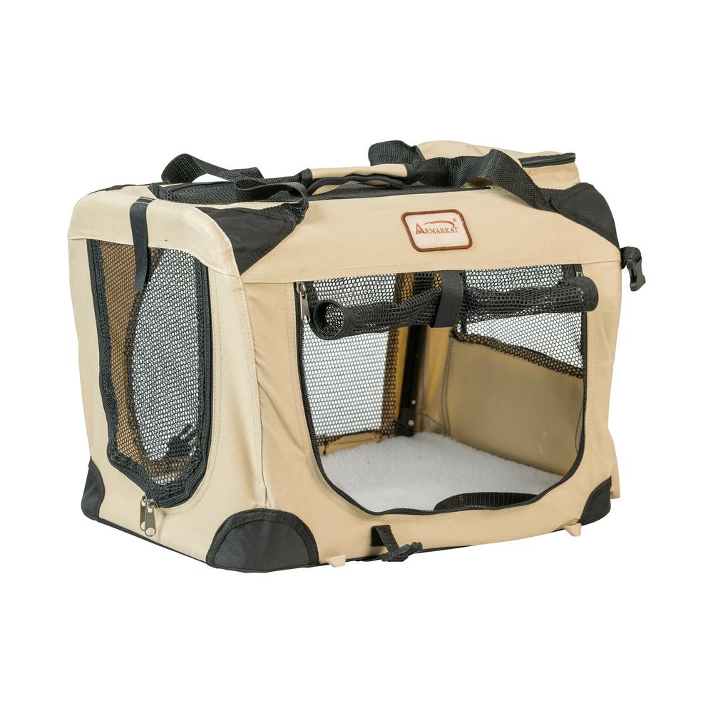 Pet Carrier Beige,Multiple Pockets
