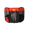 Portable Pet Playpen In Black And Red Combo Large