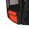 Portable Pet Playpen In Black And Red Combo Large
