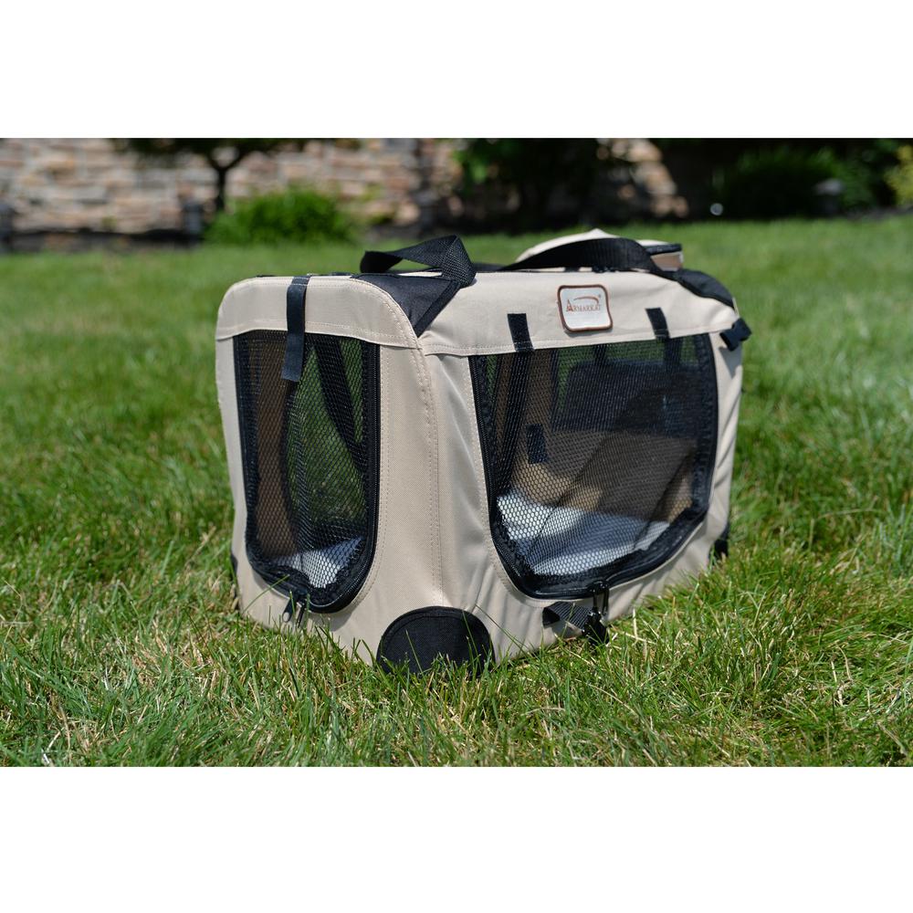 Pet Carrier Beige,Multiple Pockets