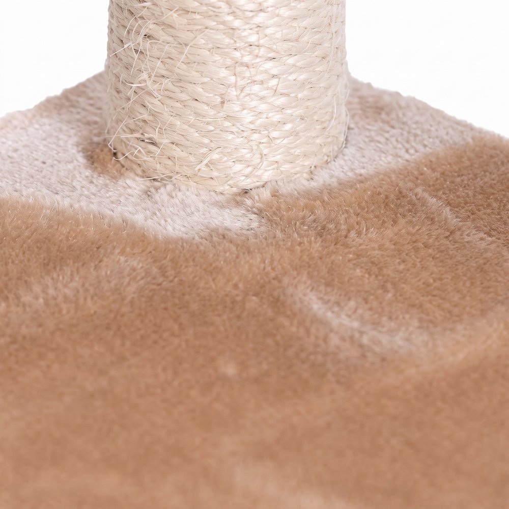 Bison Pets Cat Tree Tower, Sisal Scratch Posts, Beige
