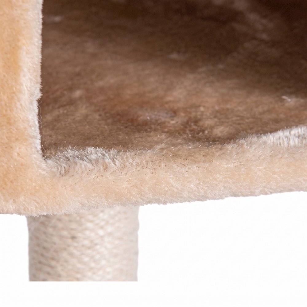Bison Pets Cat Tree Tower, Sisal Scratch Posts, Beige