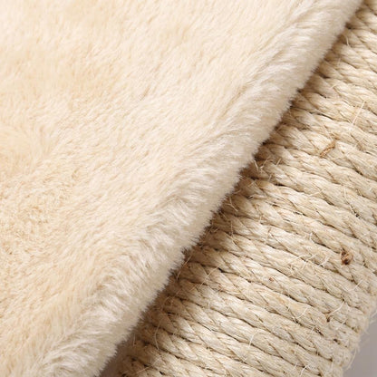 Wood Cat Tree with Sisal-Wrapped Posts, Multi-Tier Condo, 58 Inch