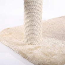 Wood Cat Tree with Sisal-Wrapped Posts, Multi-Tier Condo, 58 Inch