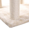 Faux Fur Cat Tree with Sisal Rope Posts, Hammock and Soft-Side Playhouse