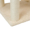 Pressed Wood Multi-Level Cat Tree with Hammock and Sisal Scratching Posts