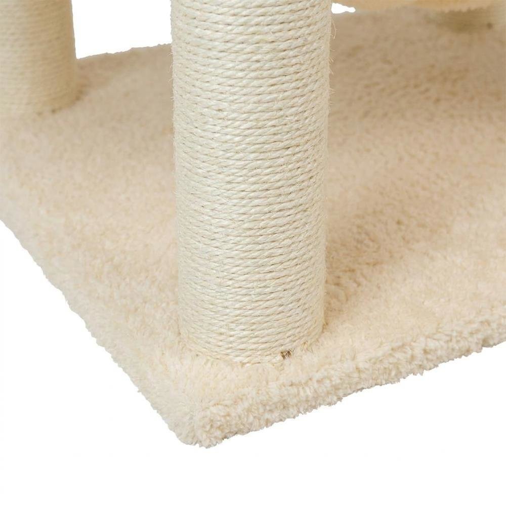 Pressed Wood Multi-Level Cat Tree with Hammock and Sisal Scratching Posts