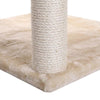 Pressed Wood Multi-Level Cat Tree with Condo and Sisal Scratching Post