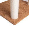 Wooden Cat Tree with Dual Ramps, Two Condos and Sisal Posts, 74 Inch