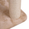 Faux Fur Cat Mansion with Three Hideaways and Sisal Posts, 84 Inch