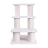 Faux Fleece Pet Step Stairs with Pressed Wood Platforms, 70 lb