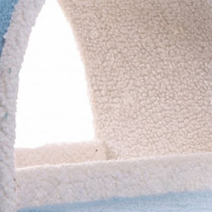Bison Pets Tall Cat Tree with Step Stairs, Scratcher, and Ramp, Sky Blue