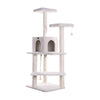 Pressed Wood Cat Climber with Fleece Perches and Sisal Posts, 57 Inch