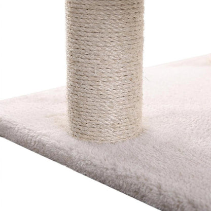 Pressed Wood Cat Climber with Fleece Perches and Sisal Posts, 57 Inch