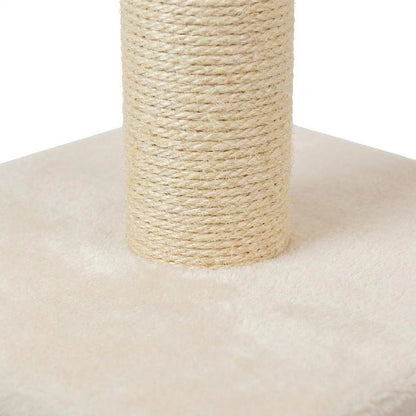 Pressed Wood Cat Tree with Faux Fleece, Five-Level Condo and Sisal Posts