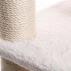 Pressed Wood Cat Tree with Sisal Posts, Four-Level Tower with Hammock and Condo