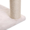 Pressed Wood Cat Tree with Sisal Posts, Four-Level Tower with Hammock and Condo