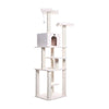 Pressed Wood Six-Level Cat Tower with Two Condos and Sisal Posts