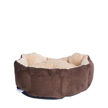 Pet Bed With Polyfill In Beige & Mocha For Cats And Extra Small Dogs