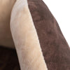 Pet Bed With Polyfill In Beige & Mocha For Cats And Extra Small Dogs