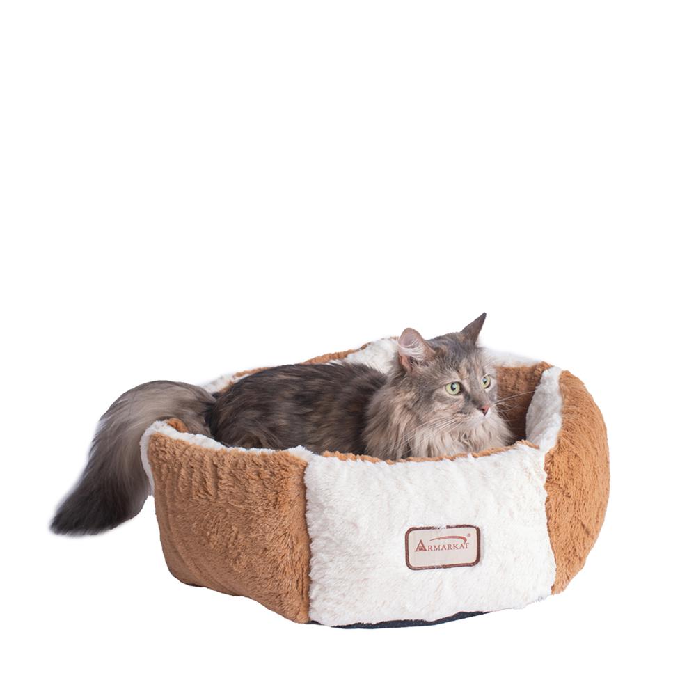 Pet Bed Earth Brown And Ivory