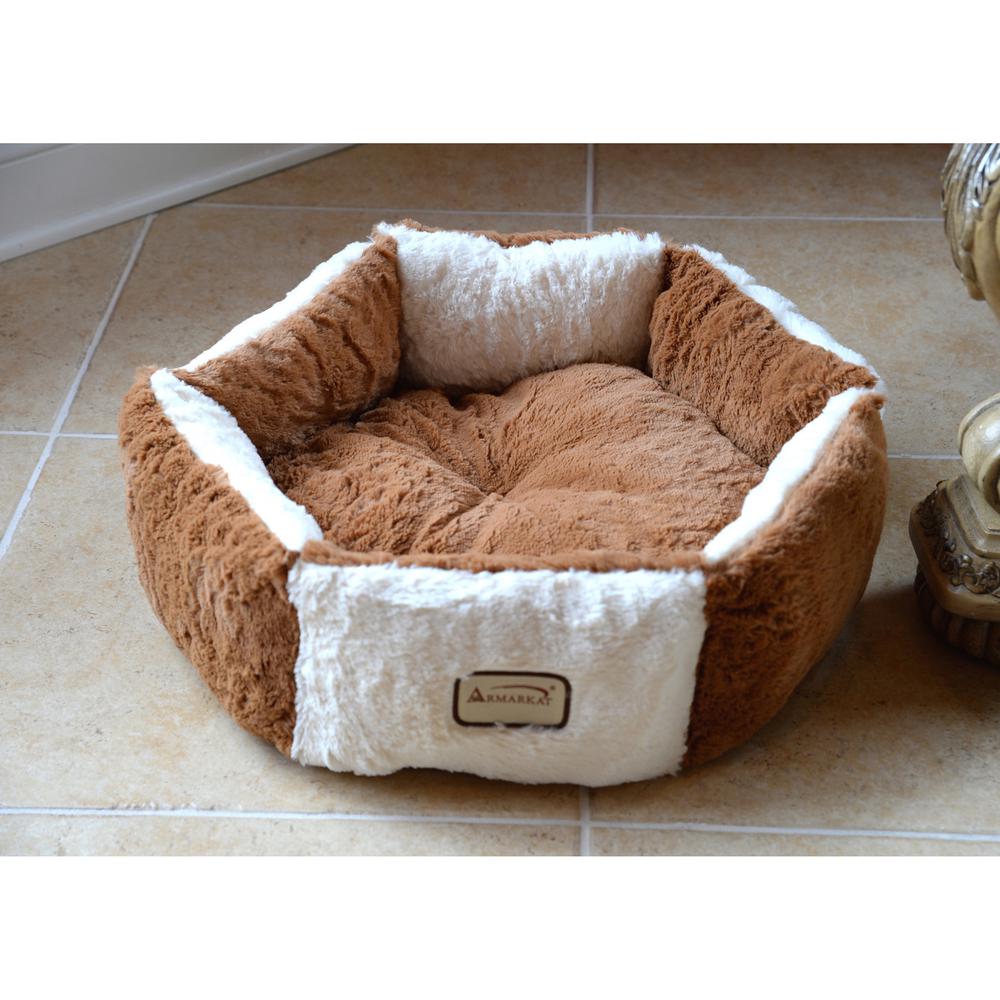 Pet Bed Earth Brown And Ivory