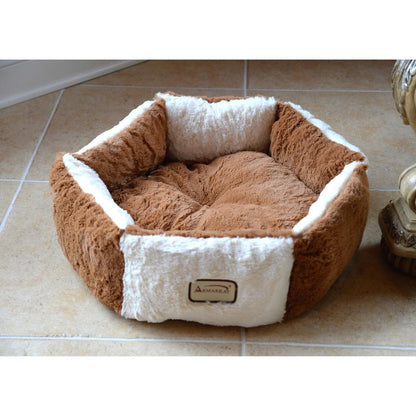 Pet Bed Earth Brown And Ivory