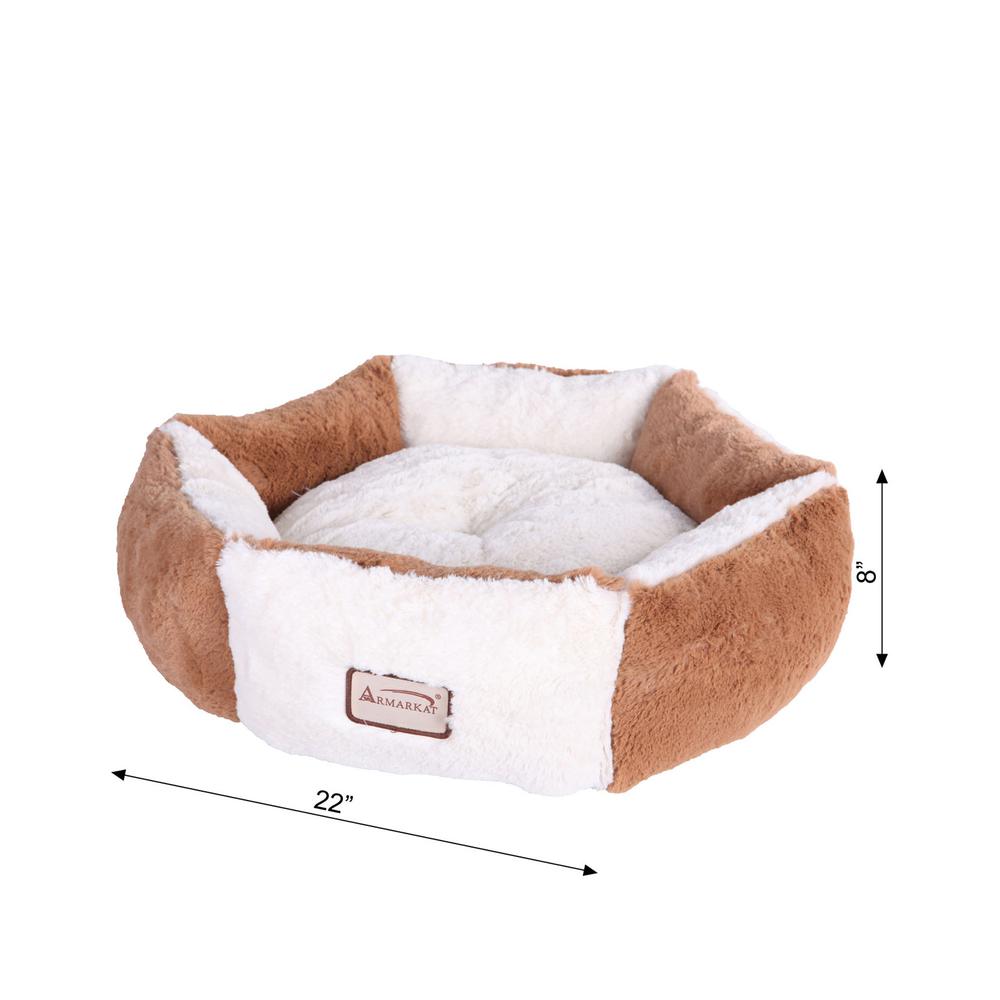 Pet Bed Earth Brown And Ivory
