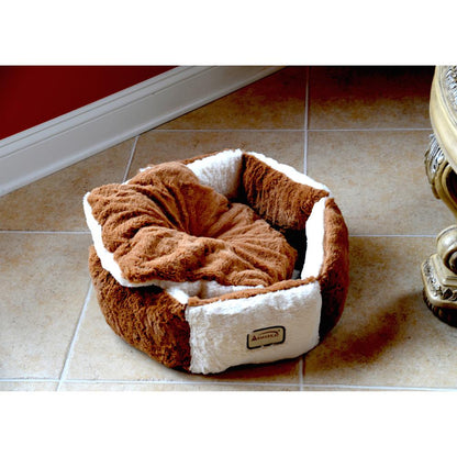 Pet Bed Earth Brown And Ivory
