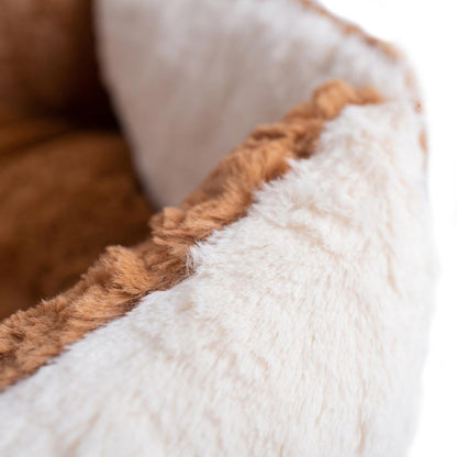 Pet Bed Earth Brown And Ivory