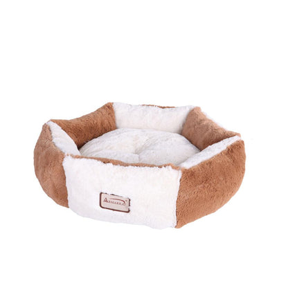 Pet Bed Earth Brown And Ivory