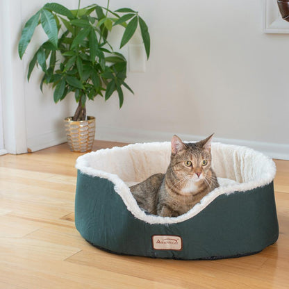 Pet Bed Laurel Green And Ivory