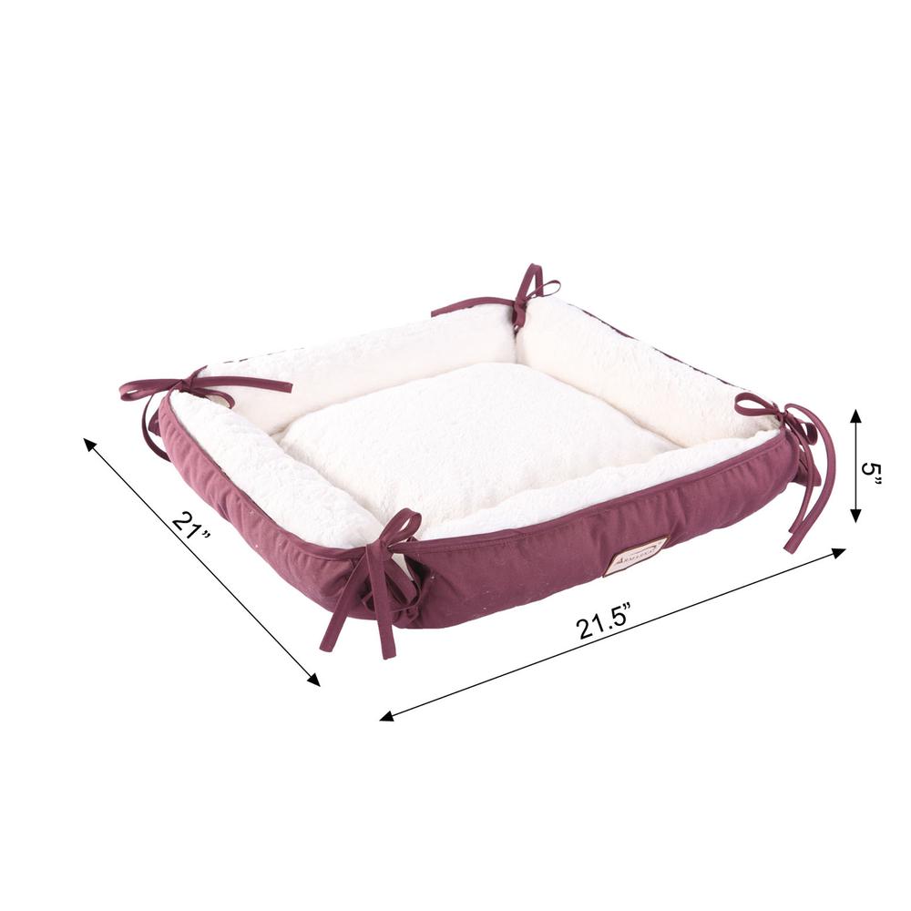 Pet Bed Burgundy