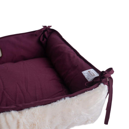 Pet Bed Burgundy