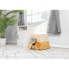 2-In-1 Cat Bed Cave Shape And Cuddle Pet Bed, Brown/Beige