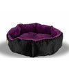 Large, Soft Cat Bed In Purple And Black