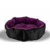 Large, Soft Cat Bed In Purple And Black