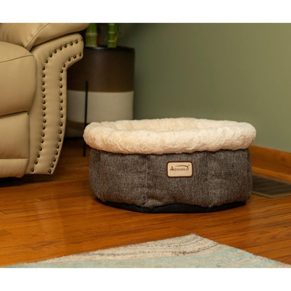 Cozy Cat Bed In Beige And Gray