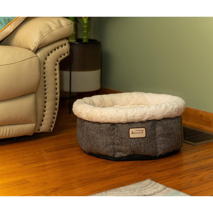 Cozy Cat Bed In Beige And Gray