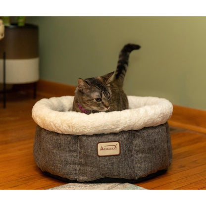 Cozy Cat Bed In Beige And Gray