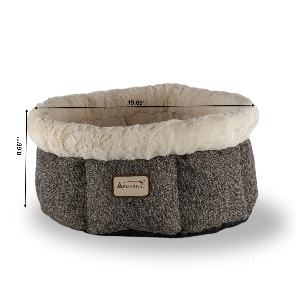 Cozy Cat Bed In Beige And Gray