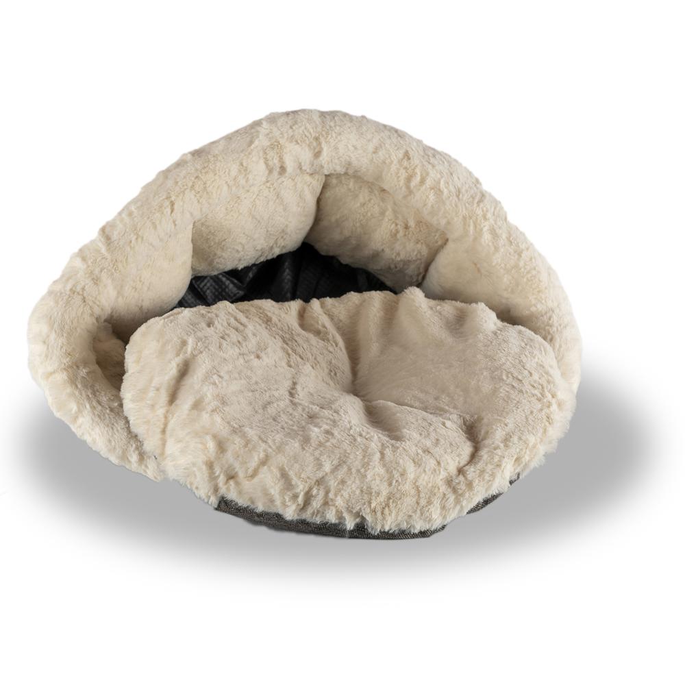 Cozy Cat Bed In Beige And Gray
