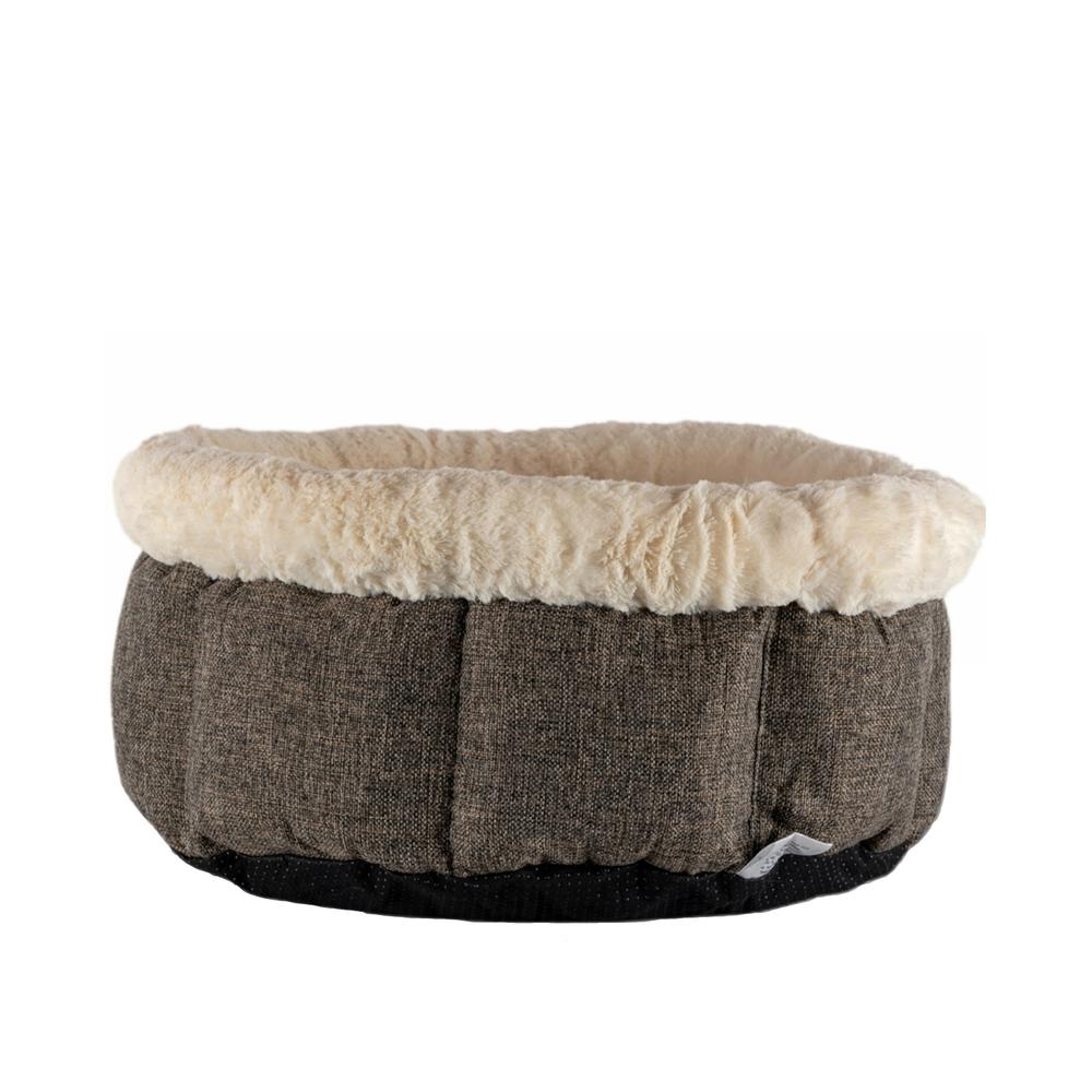 Cozy Cat Bed In Beige And Gray